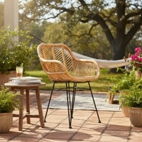 Breeze Rattan Dining Chair in Natural Colour