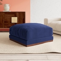 Denvar Ottoman Color in Navy Blue