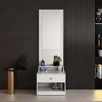 Olive Dressing Table in Frosty White Finish