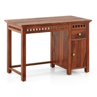 Fidora Solid Wood Study Table in Honey Finish