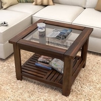 Claire Coffee Table (Size: Compact, Finish: Teak)