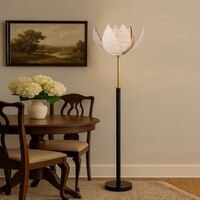 Devansh Wood & Metal Floor Lamp