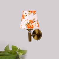 Devansh Metal Electric Wall Light in Gold Colour with Multi Shade Count of 1 Light