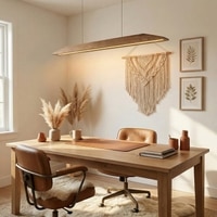 Venus 48 Brown Solid Wood Single Hanging Light