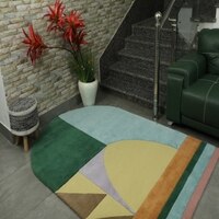 Milot WoolRectangle Carpets Hand Tufted in Multicolour