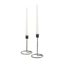 Noir Iron Candle holders -set of 2