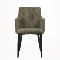 Serenity Fabric Dining Chair in Green Colour