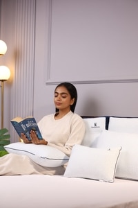 Fibrom Quilted 4 Piece Soft Pillow 16 x 24 Inches