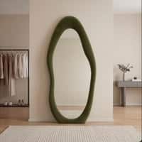 The Artment Green Fluid Reflection Unbreakable Floor Mirror For Home (160 X 60 CM)
