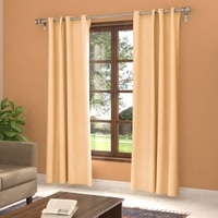 Dawn Beige Polyester Room Darkening Door Curtain