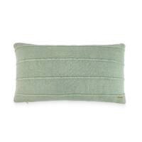 Cairo Pistachio Green Cotton Knitted Decorative Cushion Cover 12 x 20 Inches