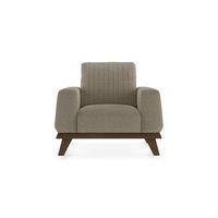 Granada Premium 1 Seater Fabric Sofa in Mist Brown Colour