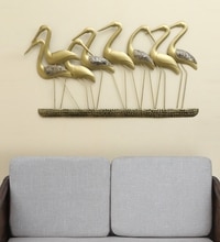 W-FRENCH Abstract Metal Wall Decor in Multicolor Set of 1