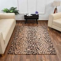 Multicolor Abstract Machine Made Polyester 3 X 5 Feet Carpet