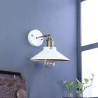Nora White Metal Wall Light
