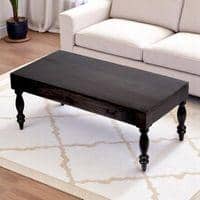 Hudson Sheesham Wood Coffee Table In Mahogany Finish