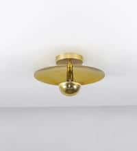 BERK Brass Finish Metal Ceiling Light