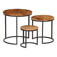 Chelli Solid Wood Nested Tables - Set of 3