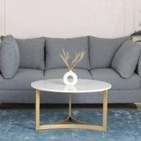 Verona Marble Coffee Table In Gold Finish