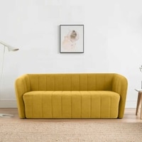 Candler Fabric Sofa (Yellow)