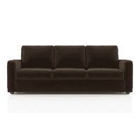 Apollo 3 Seater Fabric Sofa in Dark Earth Colour