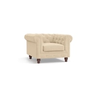 Winchester Premium 1 Seater Fabric Sofa in Birch Beige Colour