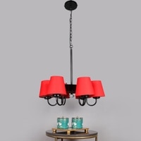 Devansh Black Wall Mounted Lamp With Black  Cotton Shade