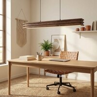 Artline 48 Brown Solid Wood Single Hanging Light