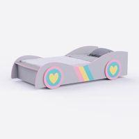 Gum Engineered Wood Open Storage Bed in Grey Colour