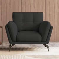 Vetra 1 seater Leather sofa in Slate Grey