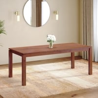 Atlas Solid Wood 8 Seater Dining Table In Honey Finish