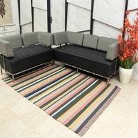 StripI Dhurrie 5 X 7