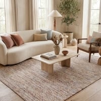 Jaipur Rugs Diamond Wool And Viscose 6x9 Feet Inky Sea And Undyed White Dhurrie Carpet
