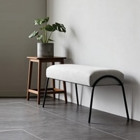 The Gallery Metal Bench in Grey Finish