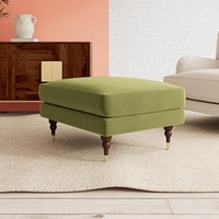 Charlbury Ottoman Color in Mint Green