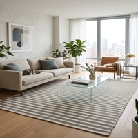 Striped Carpet Size 7.7x5.2 ft.