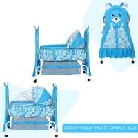 Bella Baloo Stainless Steel Baby Cradle with Mosquito Net Airplane & Yatch