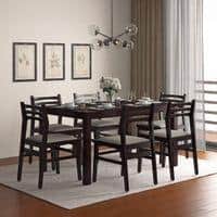 Leon Solid Wood Dining Chair Set Of 2 In Mahogany Finish