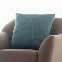 Elegant Knit Cotton Cushion Cover  Champion Blue 22X22  Inches