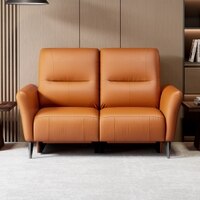 Orchard Two Seater Motorized Leather Recliner in Savana Tan Brown Colour