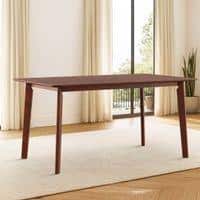 Augusta 6 Seater Dining Table In Dark Walnut Finish