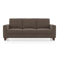 Apollo Neo 3 Seater Fabric Sofa in Daschund Brown Colour (Back Height : High, Cushion Type : Soft)