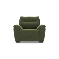 Adelaide Premium 1 Seater Fabric Sofa In Moss Green