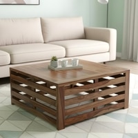 Montreal Sheesham Wood Coffee Table In Teak Finish