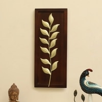 W-Evan Abstract Metal Wall Decor in Gold Set of 1