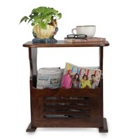 Dixon Solid Wood Side Table in  Natural Finish