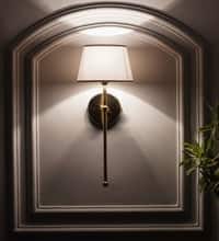 Woody Metal Shine Brass Finish Wall Light