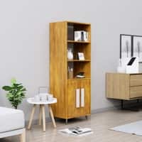 Hexa Engineered Wood Bookshelf Multipurpose Storage Rack in Giant Wood Colour