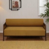 Classic 3 Seater Sofa In Light Brown Colour