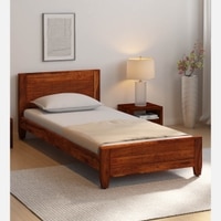 Rehan Solid Wood Single Size Bed